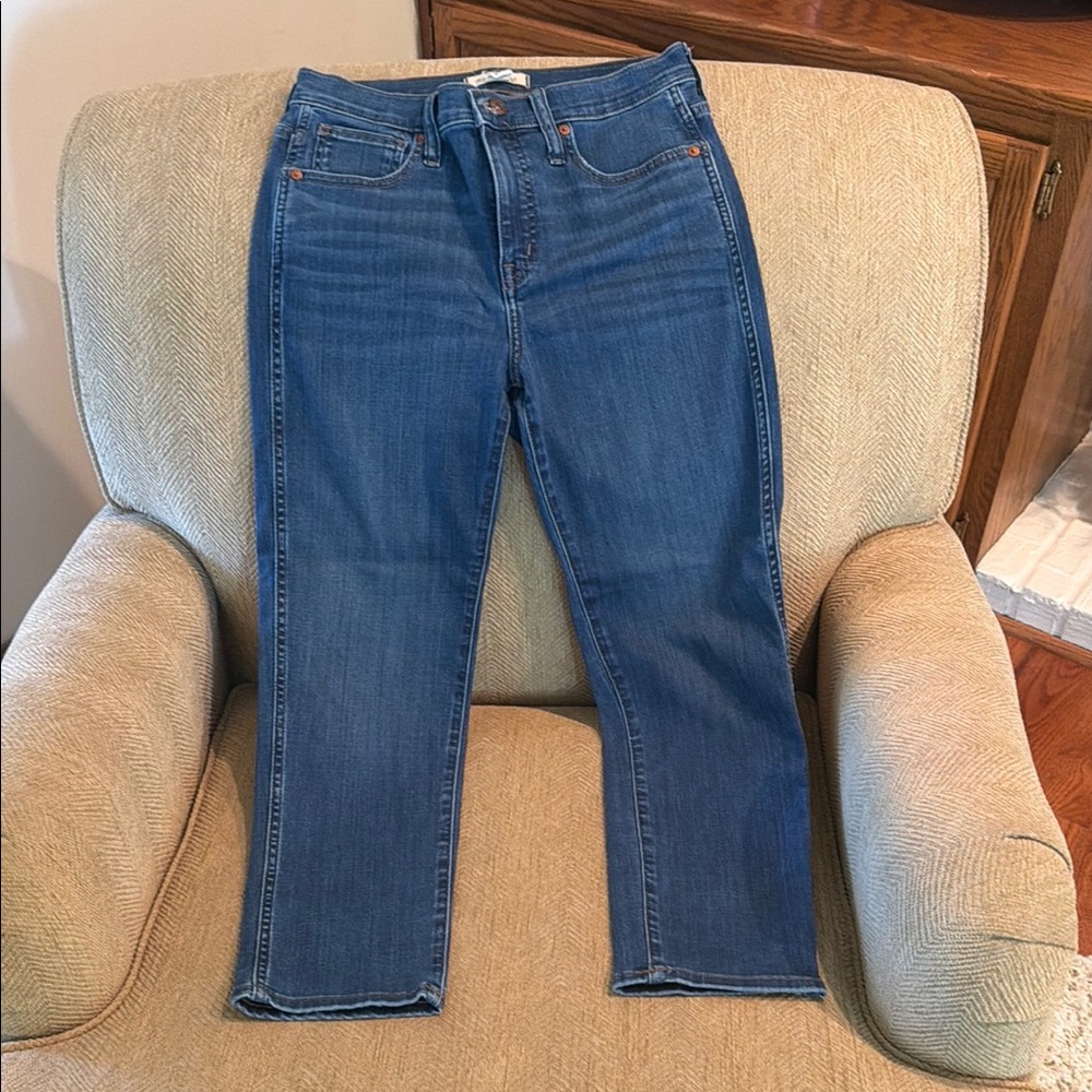 Madewell Mid-Rise Stovepipe Jeans, 28